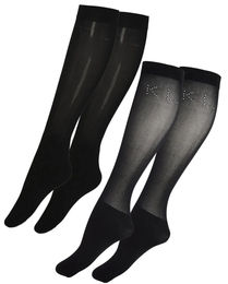 Produktbild von Kingsland Reitsocken KLAdalena aus Baumwolle 2er Pack Schwarz