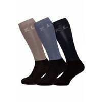 Produktbild von Kingsland Reitsocken KLBrea Unisex Schwarz 3er Pack