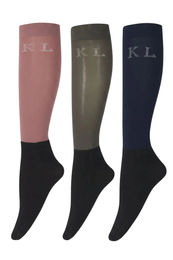 Produktbild von Kingsland Reitsocken KLTeresa 3er Pack Schwarz und Bunt