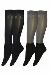 Produktbild von Kingsland Reitsocken Unisex aus Wolle Schwarz 2er Pack
