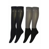 Produktbild von Kingsland Reitsocken Unisex aus Wolle Schwarz 2er Pack