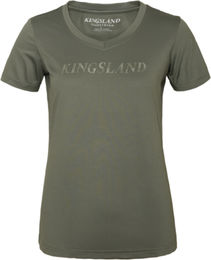 Kingsland Shirt mit V-Ausschnitt KLbianca Green Castor Größe S – Bild 1 von 1