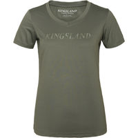 Produktbild von Kingsland Shirt mit V-Ausschnitt KLbianca Green Castor Größe S