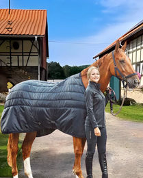 Produktbild von Kingsland Stalldecke für Pferde 400g Navy Blau - 400 g