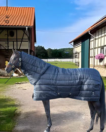 Produktbild von Kingsland Stalldecke mit Halsteil 500g Navy Blau