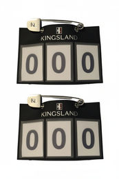 Produktbild von Kingsland Startnummern Classic 3-stellig 2er Set Navy Blau