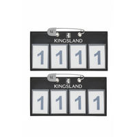 Produktbild von Kingsland Startnummern Classic 4-stellig 2er Set Navy aus Kunststoff