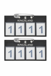 Kingsland Startnummern Classic 4-stellig 2er Set Schwarz aus Kunststoff – Bild 1 von 1