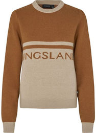 Kingsland Strickpullover Damen Argan Oil Braun XL aus Wolle und Viskose – Bild 1 von 1