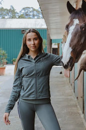Produktbild von Kingsland Trainingsjacke KLBirdie für Damen in Green Castor aus Fleece
