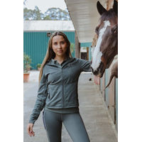 Produktbild von Kingsland Trainingsjacke KLBirdie für Damen in Green Castor aus Fleece