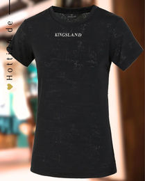 Produktbild von Kingsland Trainingsshirt KLDasha Reitshirt für Damen in Schwarz und Silber