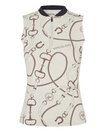 Produktbild von Kingsland Trainingsshirt KLLarissa Rainy Day Reitshirt für Damen in Beige