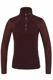 Produktbild von Kingsland Trainingsshirt KLRishi für Damen in Bordeaux Rot mit Fleece für ganzjähriges Reiten