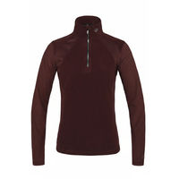 Produktbild von Kingsland Trainingsshirt KLRishi für Damen in Bordeaux Rot mit Fleece für ganzjähriges Reiten