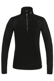 Produktbild von Kingsland Trainingsshirt KLRishi für Damen in Schwarz mit Fleece-Futter für den Winter