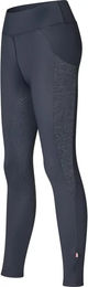 Kingsland Valerie Reitleggings Damen mit Vollgrip Winter Nylon Blau – Bild 1 von 3