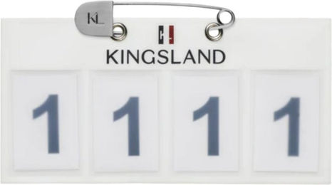 Produktbild von Kingsland White One Size Startnummer-Set 2er Pack Turniernummern für Pferde
