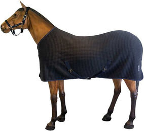 Kingsland Wool Evolution Transport- und Stalldecke aus Wolle in Navy Blau, Länge 145 cm – Bild 1 von 4