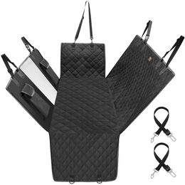 Kingsleeve Hundeschutzdecke für das Auto Wasserdicht und Kratzfest Schwarz Universal 147x137 cm – Bild 1 von 13