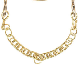 Produktbild von Kinnkette Dressurkandare aus Edelstahl in Silber oder Gold für Pferde