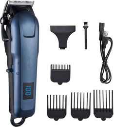 KINSI Hundeschermaschine und Hundetrimmer-Set für Hunde und Katzen in Blau mit Edelstahl-Zubehör für die Fellpflege – Bild 1 von 4