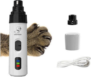 KINSI Krallenschleifer für Hunde und Katzen mit USB-Aufladung und Dual-Speed-Regelung in Weiß – Bild 1 von 5