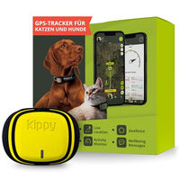 Produktbild von Kippy GPS Tracker Halsband Evo für Hunde und Katzen mit Sofortalarm und LED in Gelb