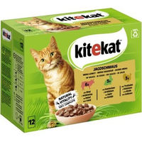 Produktbild von Kitekat Jagdschmaus Katzenfutter Nassfutter Stückchen in Sauce 48 x 85 g Multipack - 12 x 85 g