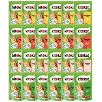 Produktbild von Kitekat Katzen Nassfutter Adult Stückchen in Sauce Huhn Lachs Kaninchen 24x85 g