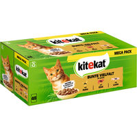Produktbild von Kitekat Katzen Nassfutter Bunte Vielfalt Stückchen in Sauce Rind Huhn Lachs 48 x 85g - 48 x 85 g
