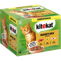 Produktbild von Kitekat Katzen Nassfutter Markt-Mix Stückchen in Gelee 24 x 85 g Multipack - 24 x 85 g