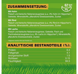 Produktbild von Kitekat Katzen Nassfutter Multipack Bunte Vielfalt Stückchen in Sauce ohne Konservierungsstoffe 4 x 12 x 85g