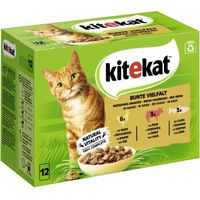 Produktbild von Kitekat Katzennassfutter Bunte Vielfalt Stückchen in Sauce Multipack 12 x 85 g - 12 x 85 g