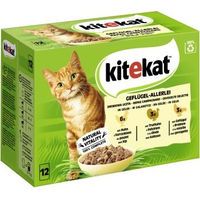 Produktbild von Kitekat Katzennassfutter Geflügel-Allerlei Stückchen in Gelee für adulte Katzen 48x85g - 12 x 85 g