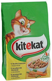 Kitekat Katzentrockenfutter Huhn ohne Farb- und Aromastoffe für adulte Katzen 300g - 300 g – Bild 1 von 2
