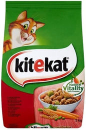 Kitekat Katzentrockenfutter Rind und Gemüse für adulte Katzen 6x300g - 300 g – Bild 1 von 4