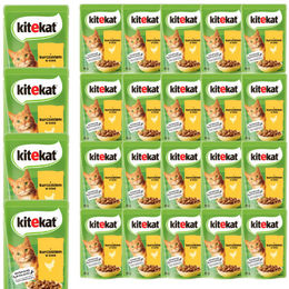 Kitekat Nassfutter Huhn in Sauce für adulte Katzen 28x85 g ohne Konservierungsstoffe - 28 x 85 g – Bild 1 von 3