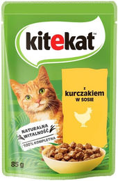 Kitekat Nassfutter Mix für adulte Katzen 24x85g Stückchen in Sauce Rind Kaninchen Huhn Lachs ohne Farb- und Aromastoffe - 85 g – Bild 1 von 3