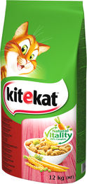 Kitekat Trockenfutter mit Rind und Gemüse für adulte Katzen 12 kg - 12 kg – Bild 1 von 7