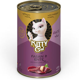 Produktbild von KITTY Cat Adult Paté Fasan & Ente Getreidefrei Glutenfrei Ohne Zucker 6 x 400 g - 24 x 400 g