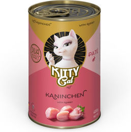 Produktbild von KITTY Cat Adult Paté Kaninchen Getreidefrei Glutenfrei Ohne Zucker 6 x 400 g - 6 x 400 g