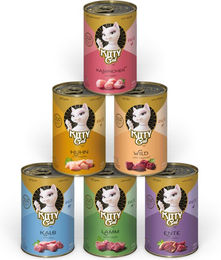 KITTY Cat Adult Paté Mix 1 Probierpaket für Katzen 6 x 400 g getreidefrei mit hohem Fleischanteil - 6 x 400 g – Bild 1 von 3