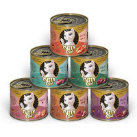 Produktbild von KITTY Cat Nassfutter Paté Mix 2 für erwachsene Katzen, 6 x 200 g, getreidefrei mit hohem Fleischanteil
