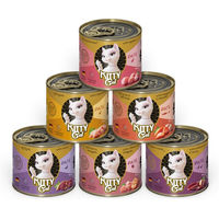 Produktbild von KITTY Cat Nassfutter Paté Mix 3 für erwachsene Katzen, 6 x 200 g, getreidefrei mit hohem Fleischanteil - 6 x 200 g