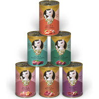 Produktbild von KITTY Cat Paté Mix 2 Nassfutter für Katzen Adult Getreidefrei ohne Zucker 6 x 400 g
