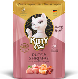 Produktbild von KITTY Katzenpastete Pute und Garnele 6 x 85 g - 6 x 85 g