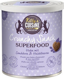 Produktbild von Kitty's Cuisine Crunchy Snack Superfood Huhn Leckerli für Katzen 100g - 100 g
