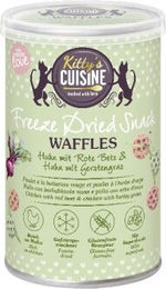 Produktbild von Kitty's Cuisine Gefriergetrocknete Waffeln Huhn mit Rote Beete und Gerstengras für Kitten 15 g