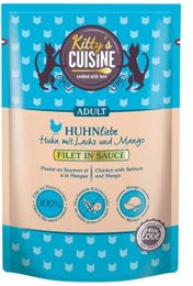 Produktbild von Kitty's Cuisine Katzenfutter Filets Huhn und Lachs getreidefrei 12x70 g